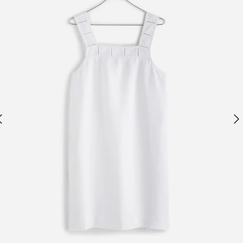 Madewell Embroidered Tank Mini Dress in Linen - Picture 6 of 7